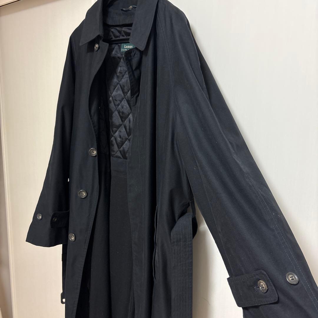 LAUREN ラルフローレン ステンカラーコート 42R ライナー付き L〜XL