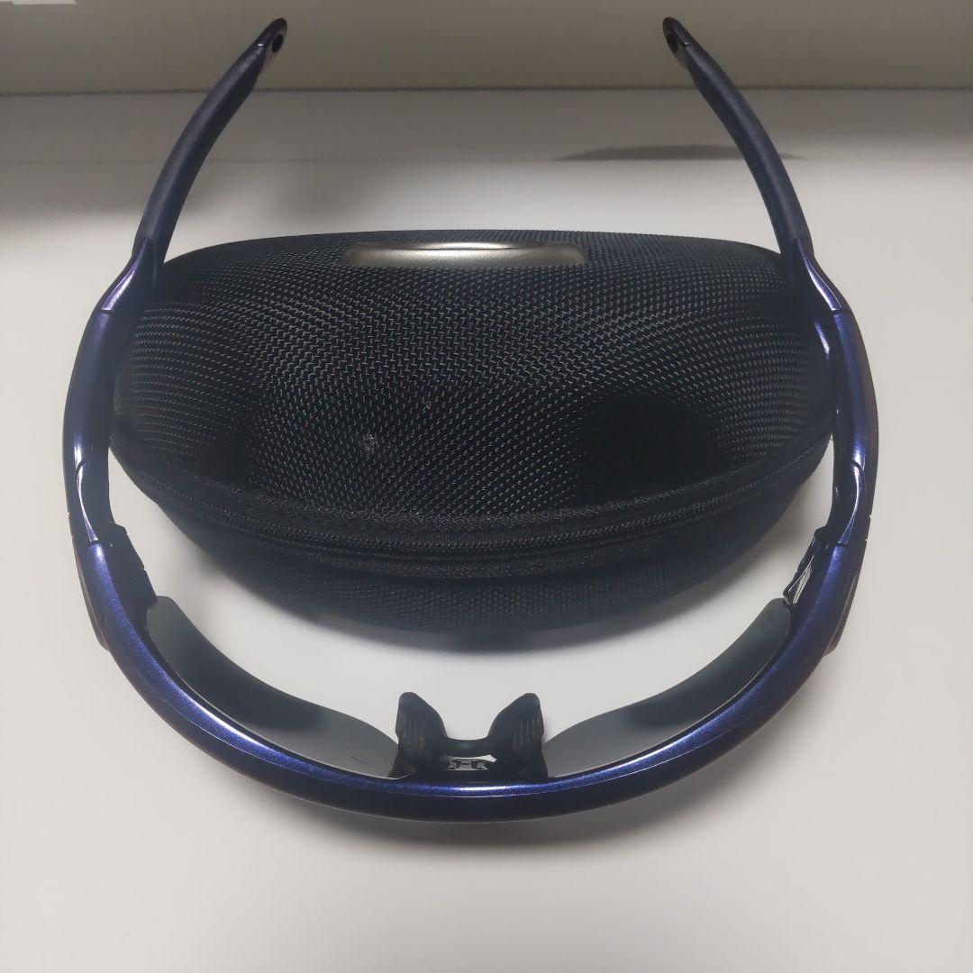 今週末で処分‼️Oakley スポーツメガネ 紫 偏光レンズ ケース付き