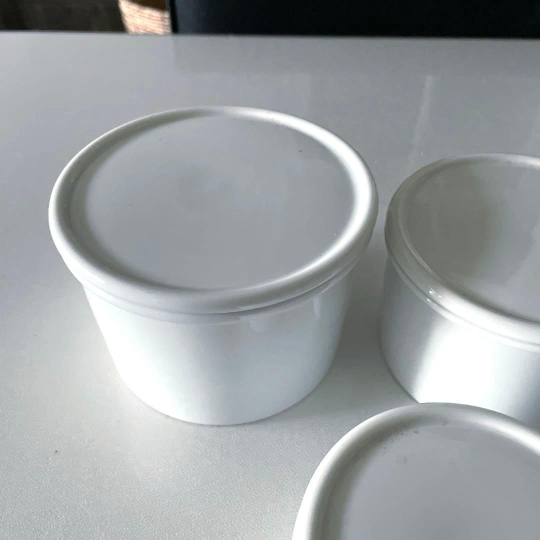 【新品】廃盤品 無印良品 白磁保存容器 キャニスター 5個セット