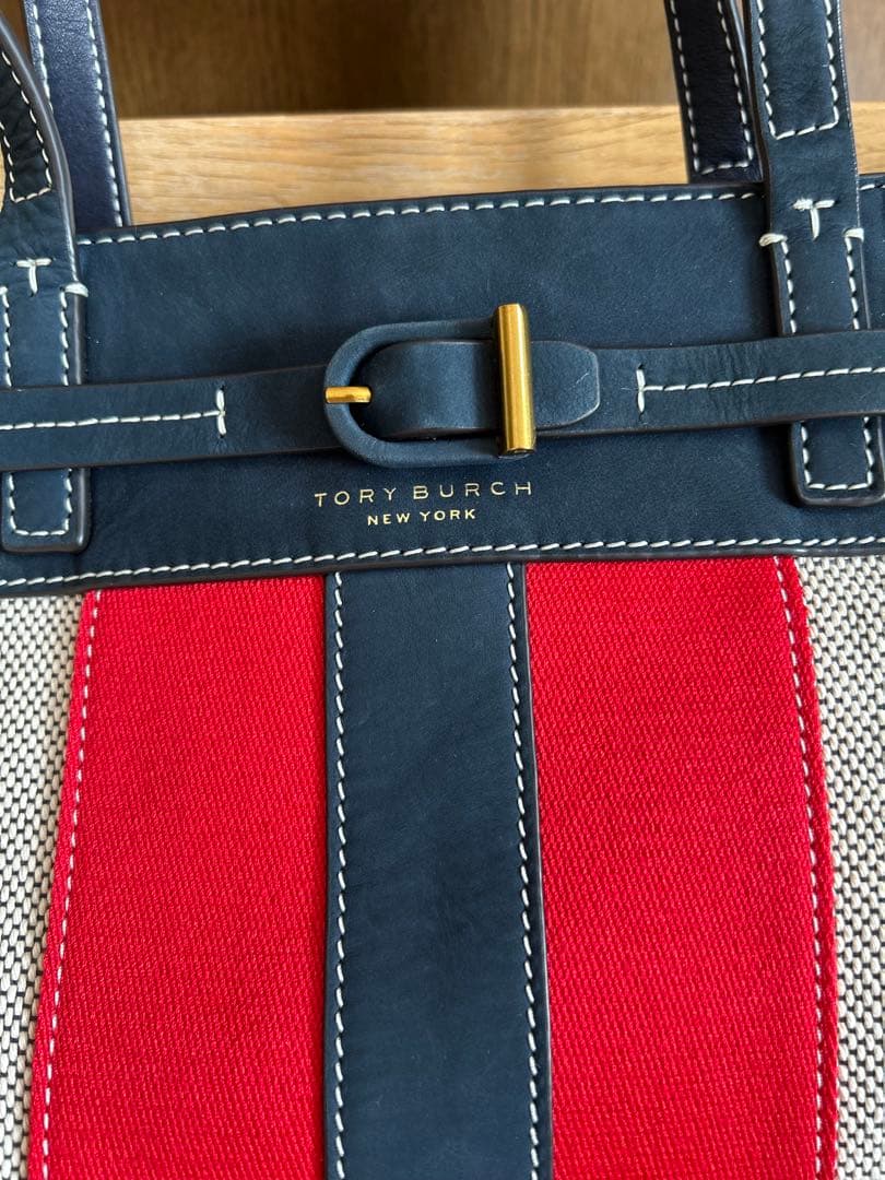 極美品◼️Tory Burch トリーバーチ Canvas & Suede バッグ