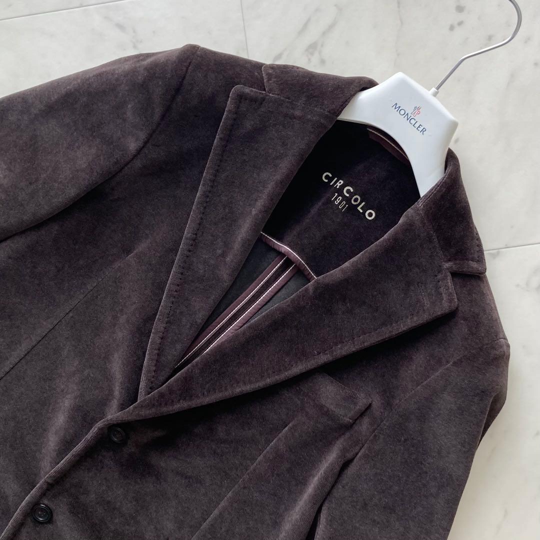 美品 CIRCOLO 1901 ベロア テーラードジャケット 48 - メルカリ