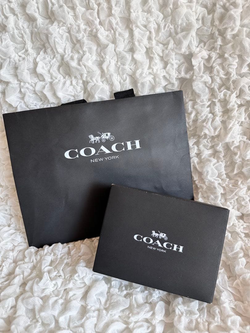 【新品✨未使用品】COACH 6 リング キー ケース クロスグレイン レザー