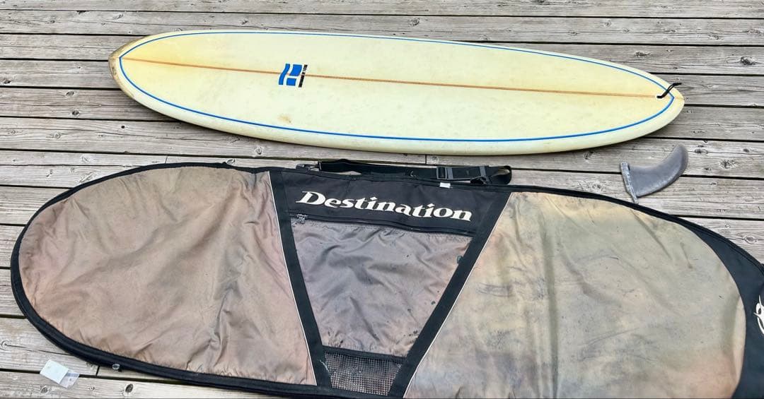 さらに値下げ⭐︎T-STICK ファンボード6.6ft 198cm ケース&フィン