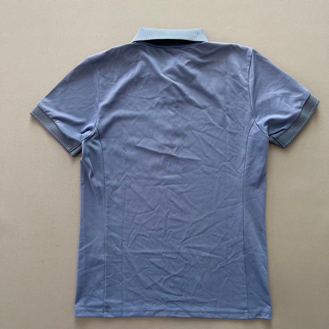 BRIEFING ブリーフィング　ポロシャツ　水色　メンズ　バックロゴ　ゴルフ