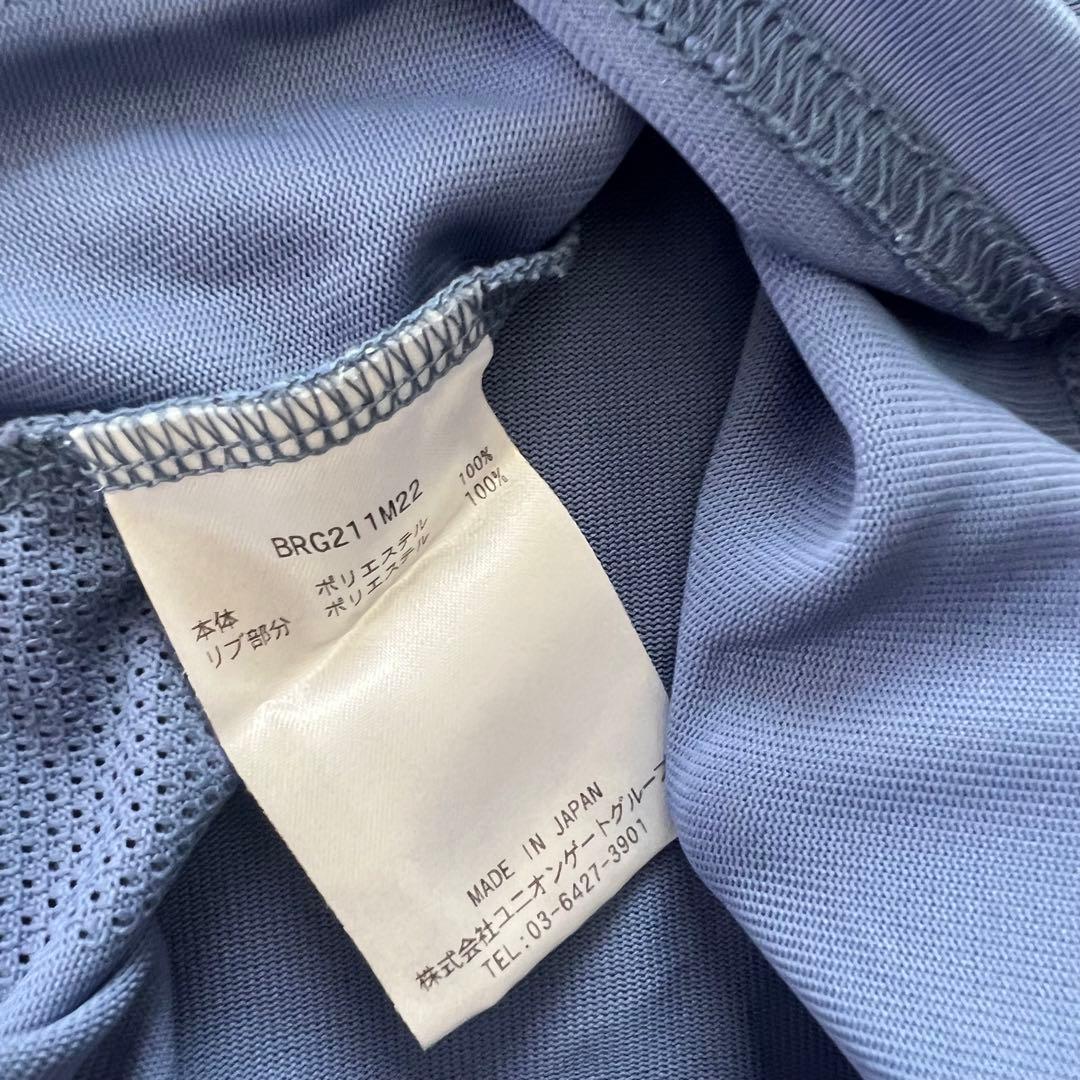 BRIEFING ブリーフィング　ポロシャツ　水色　メンズ　バックロゴ　ゴルフ