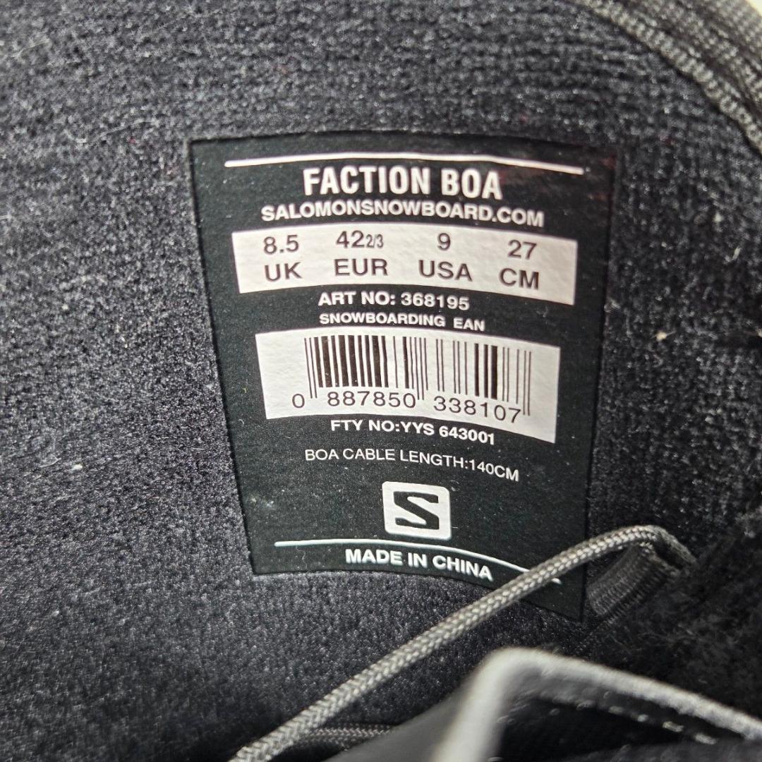SALOMON FACTION BOA スノーボードブーツ 27cm