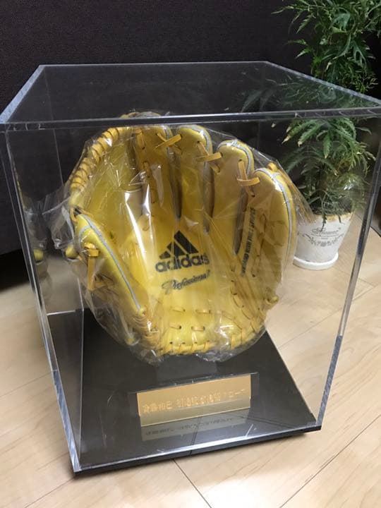 斉藤和巳 直筆サイン入り引退記念アディダス製グローブ