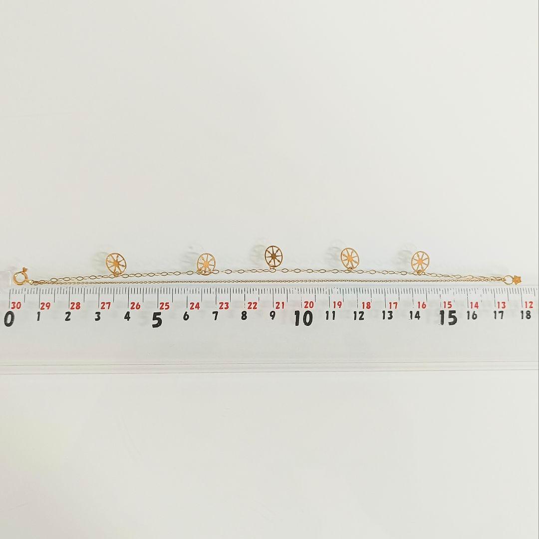 スタージュエリー　K10　2連　コンパス　羅針盤　ステーション　ブレスレット