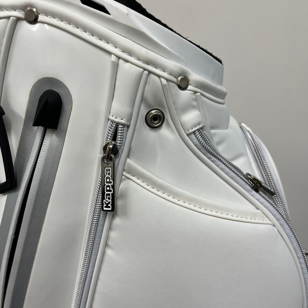 ハ*ー様 Kappa カッパ ゴルフ スタンド キャディバッグ 9型 ホワイト