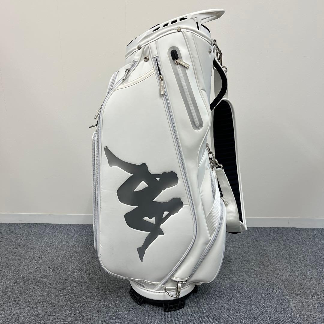 ハ*ー様 Kappa カッパ ゴルフ スタンド キャディバッグ 9型 ホワイト