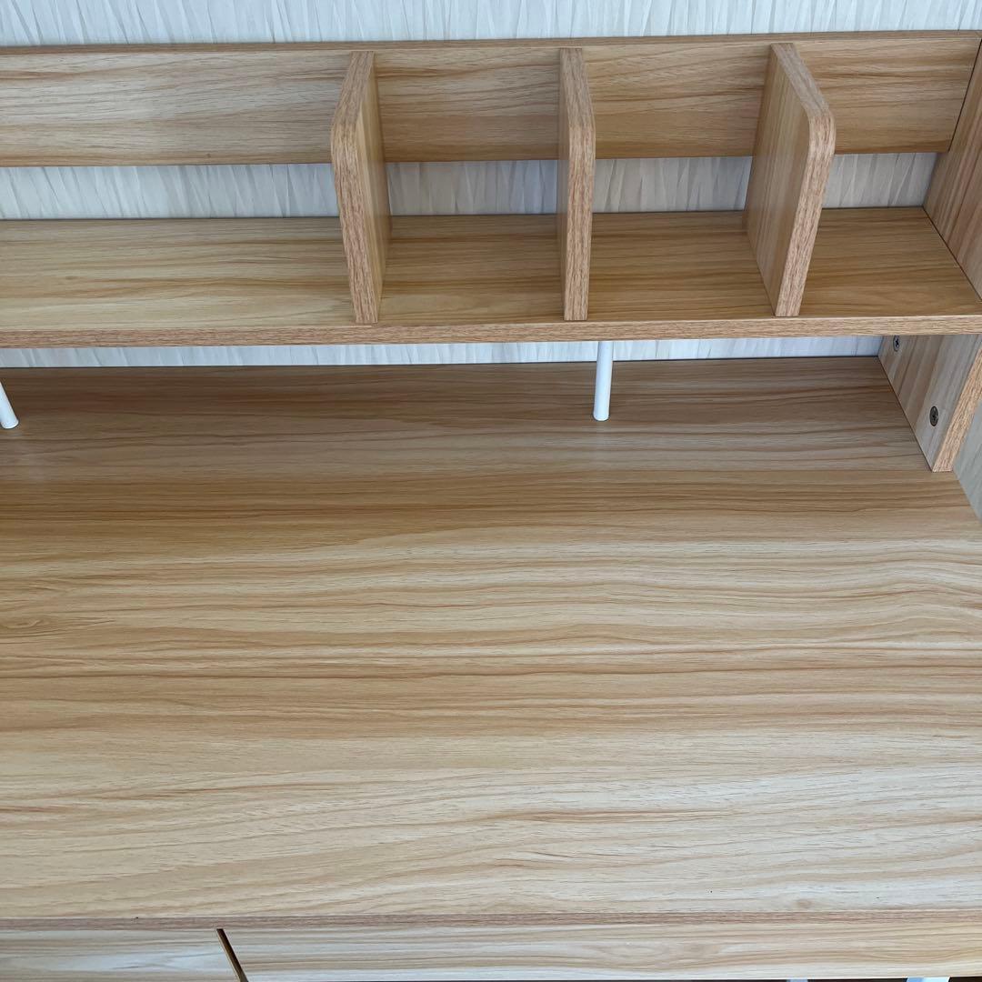 シェルフ付きデスク　勉強机　学習机　小学生中学生高校生