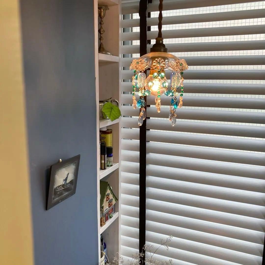 ミニシャンデリア 1920年 フランスアンティーク （ブルーウランの世界