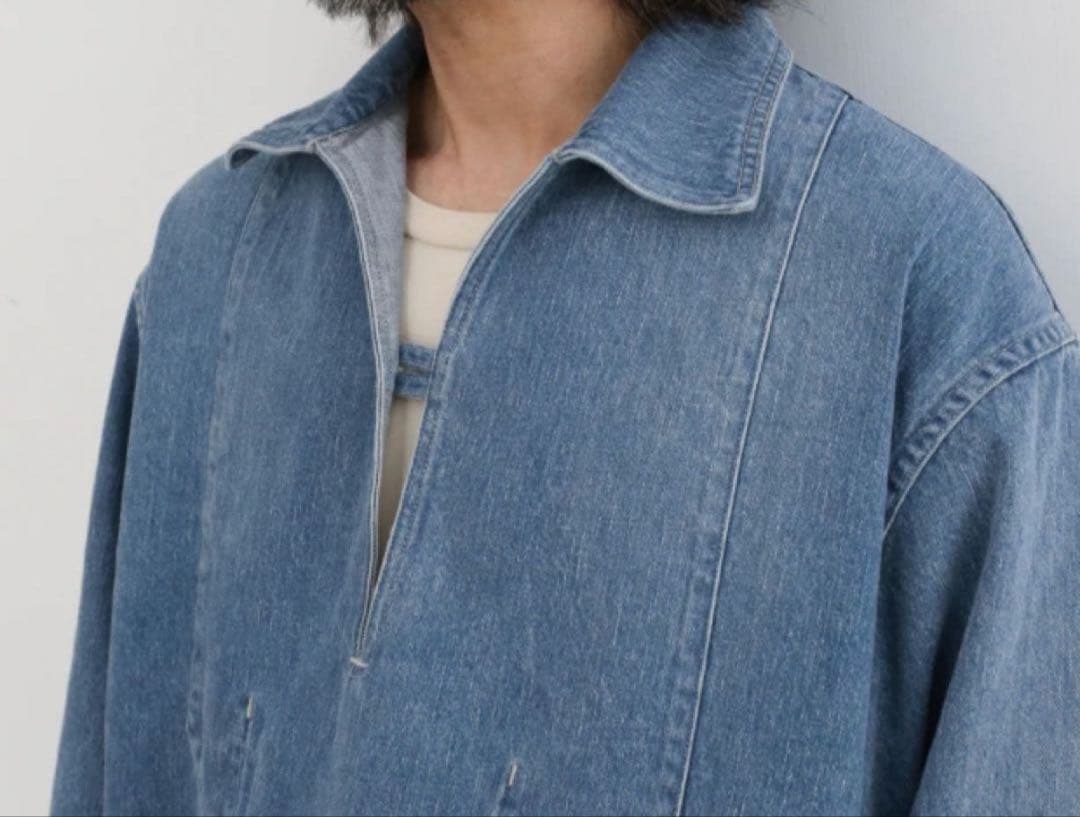 ジャケット・アウター AURALEE 24SS FADED LIGHT DENIM P/O SHIRT