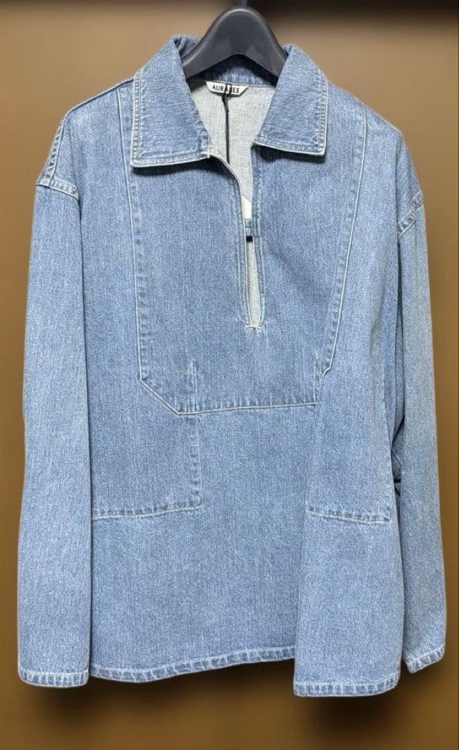 ジャケット・アウター AURALEE 24SS FADED LIGHT DENIM P/O SHIRT