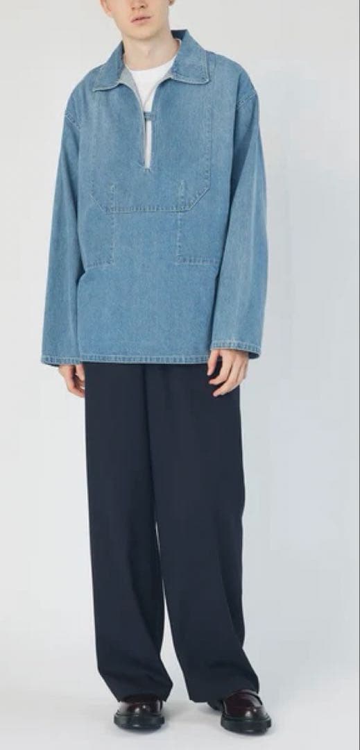 ジャケット・アウター AURALEE 24SS FADED LIGHT DENIM P/O SHIRT