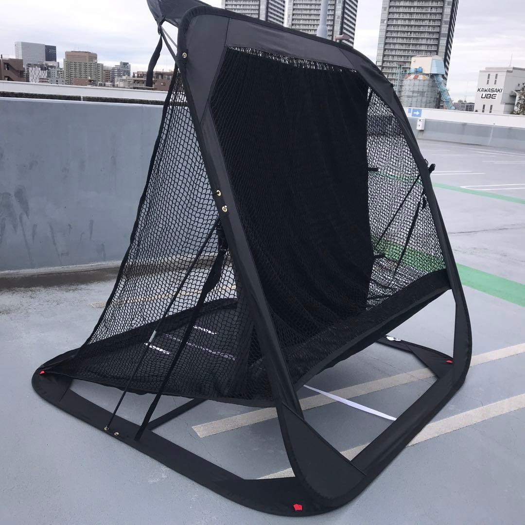 【美品/即納】スポーニア ゴルフネット 自動返球 /簡単設置/ポップアップ式