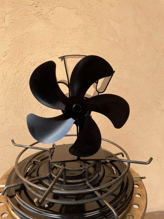 フジカ ハイペット 黒 反射板付き 五徳＋ストーブファン