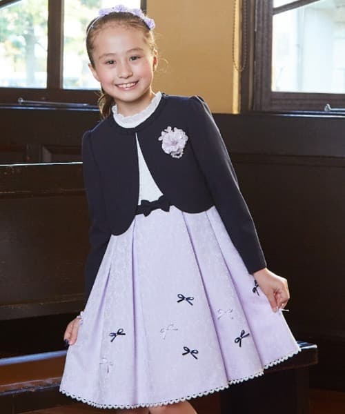 CHOPIN フラワージャガードアンサンブル 130cm キッズフォーマル