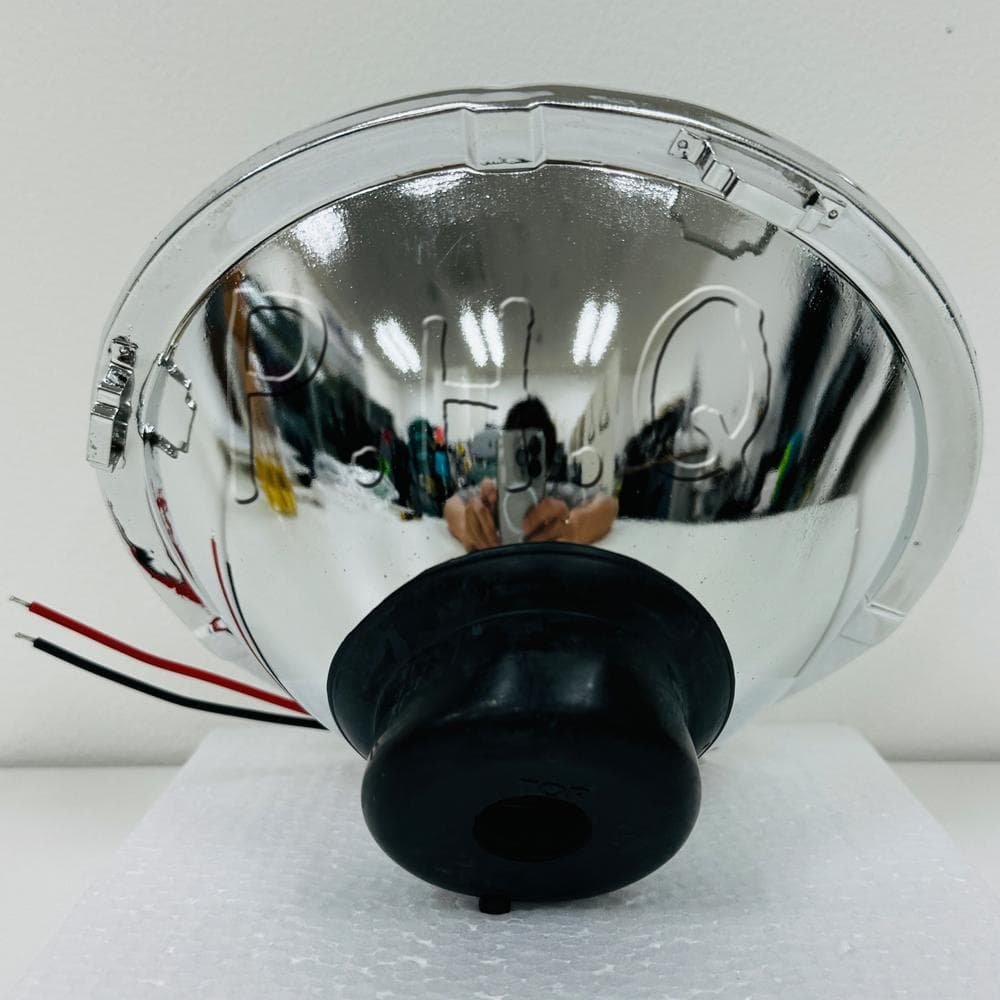 シルバー スリーポイント ヘッドライト ルーカス SR400 Z1 Z2 CB