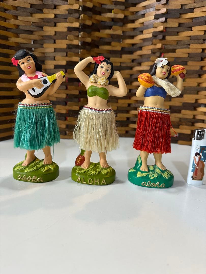 ★アメリカンヴィンテージ/フラガール/3体セット/腰ふり人形/日本製/フラドール