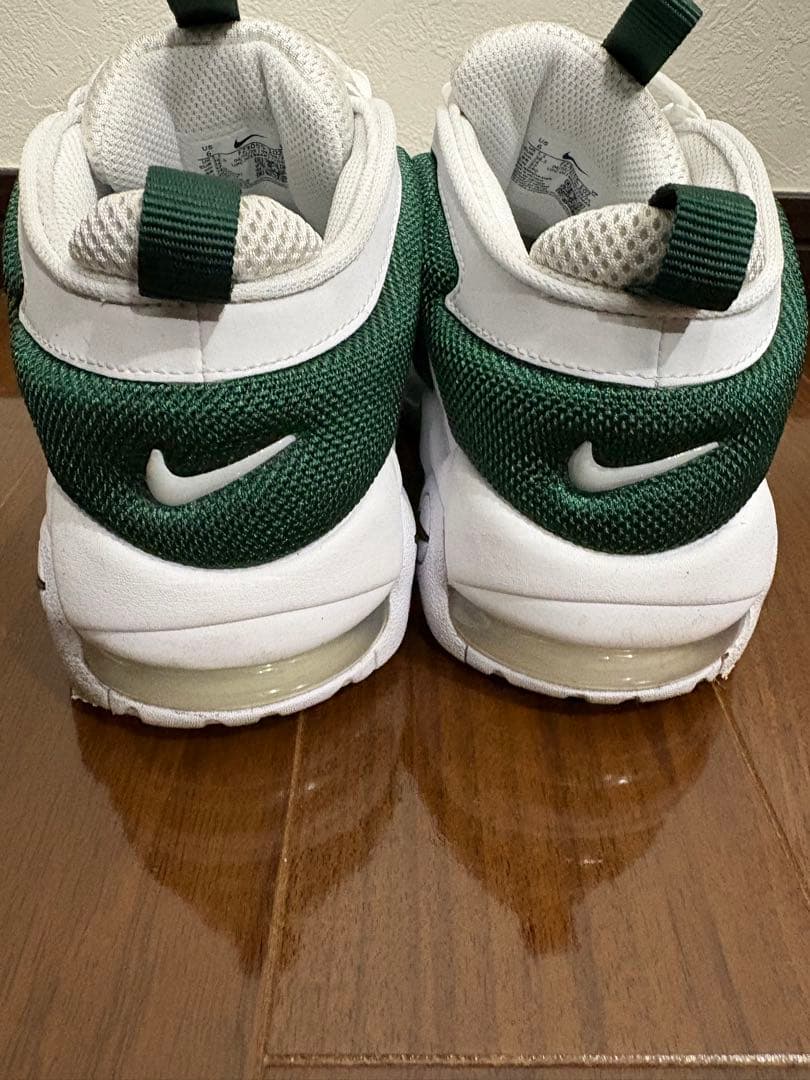 ナイキ エア モア アップテンポ LOW メンズシューズ /ホワイト/グリーン