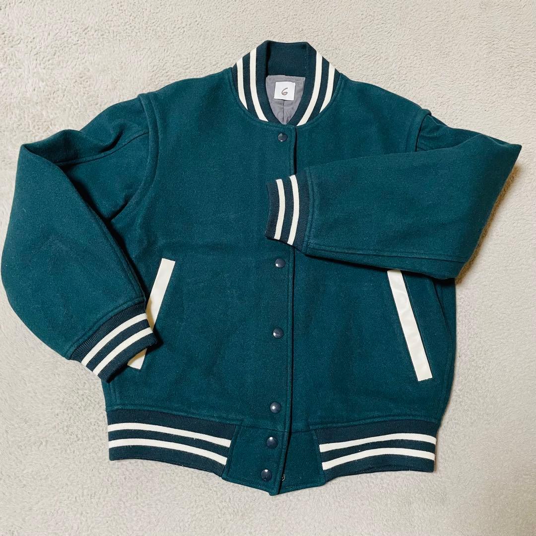 ✨美品✨ 6 ROKU ロク スタジャン ベスト グリーン 36 2way S