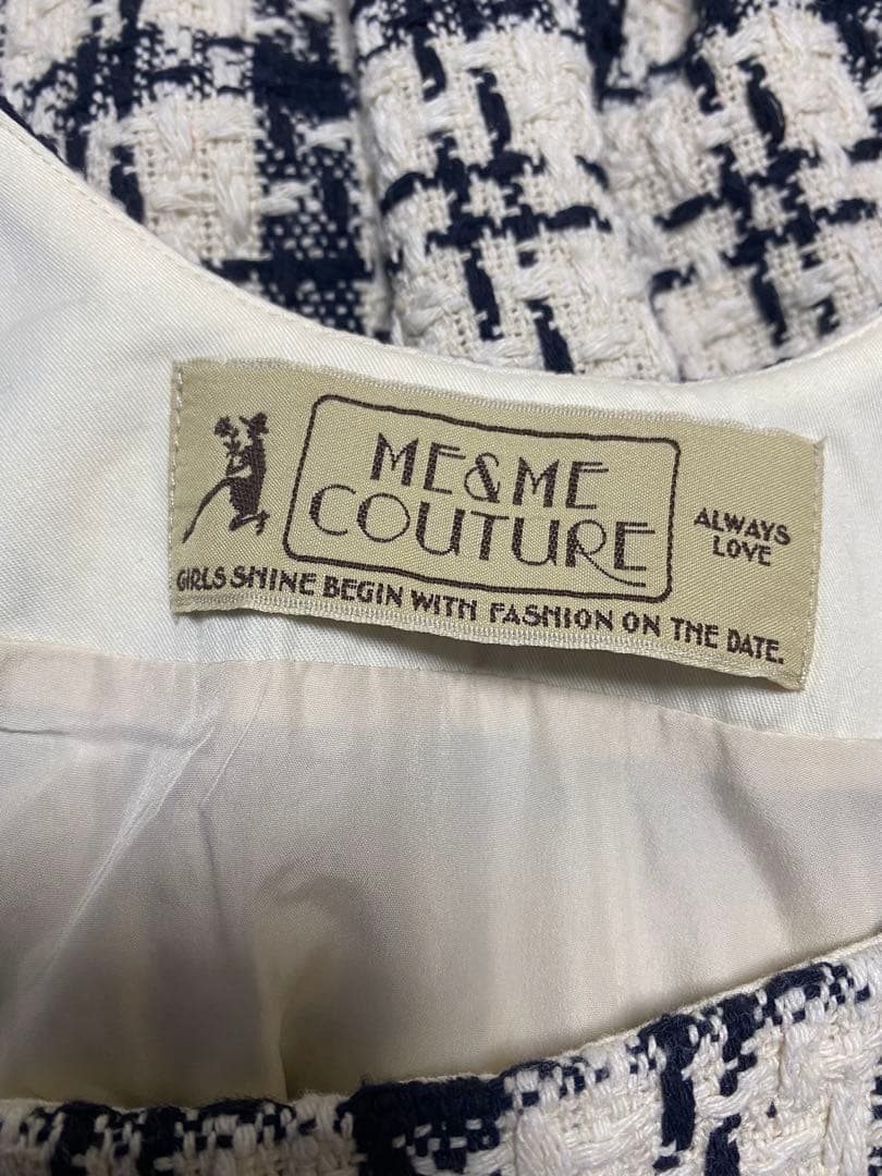 deicy ME&ME COUTUREチェック柄ノースリーブワンピース　サイズ1