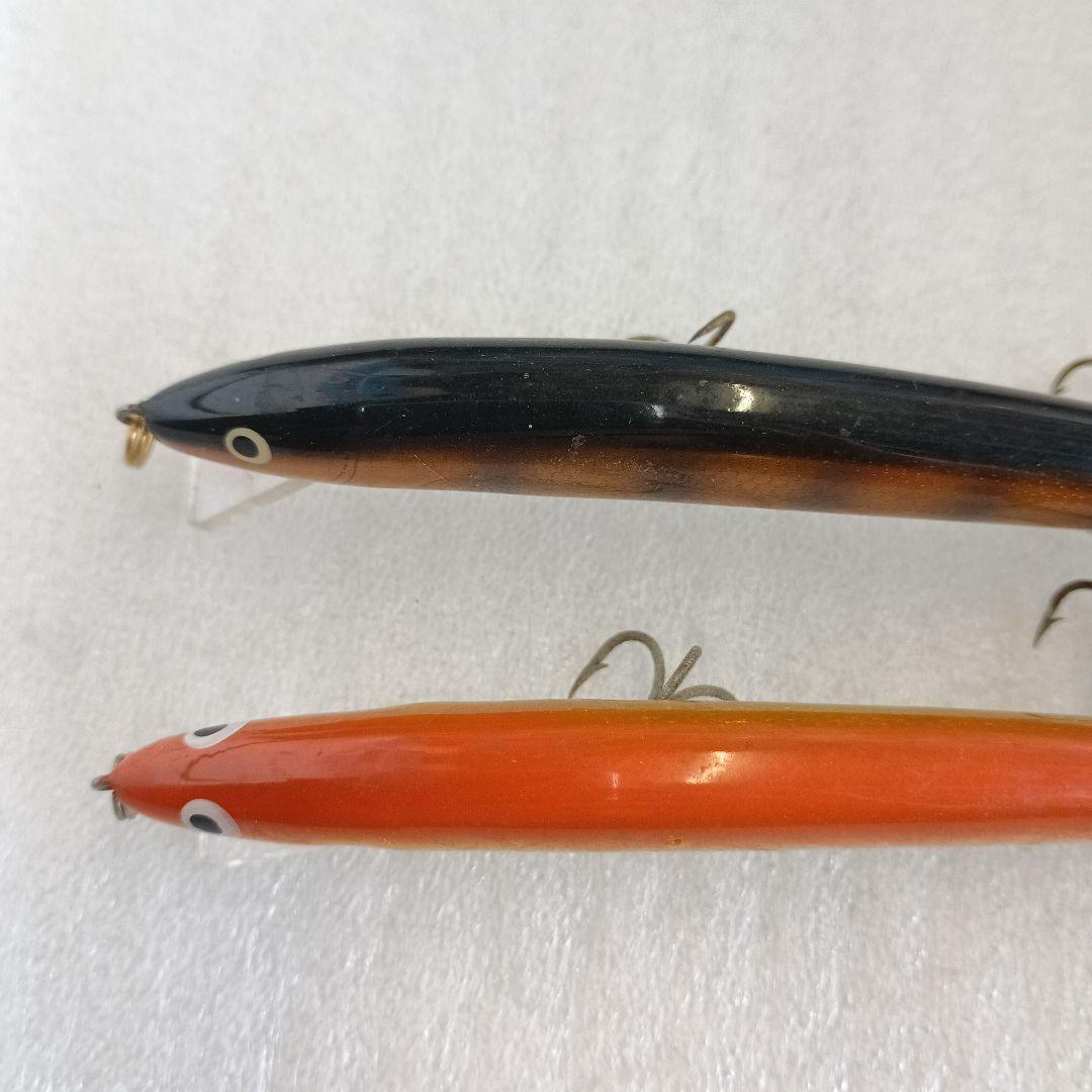 オールドハンドメイドルアー　ナベミノー　約13センチ　2個セット