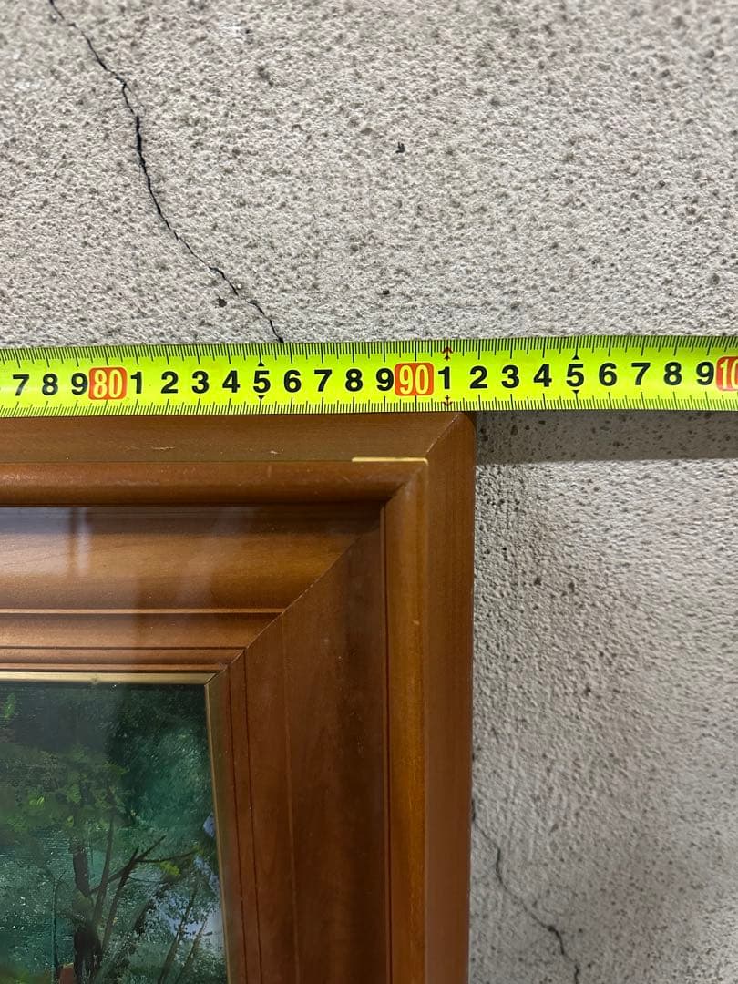 アンティーク 大型 山水 風景画 油彩画 油絵 壁掛け 額有絵画 アート 芸術