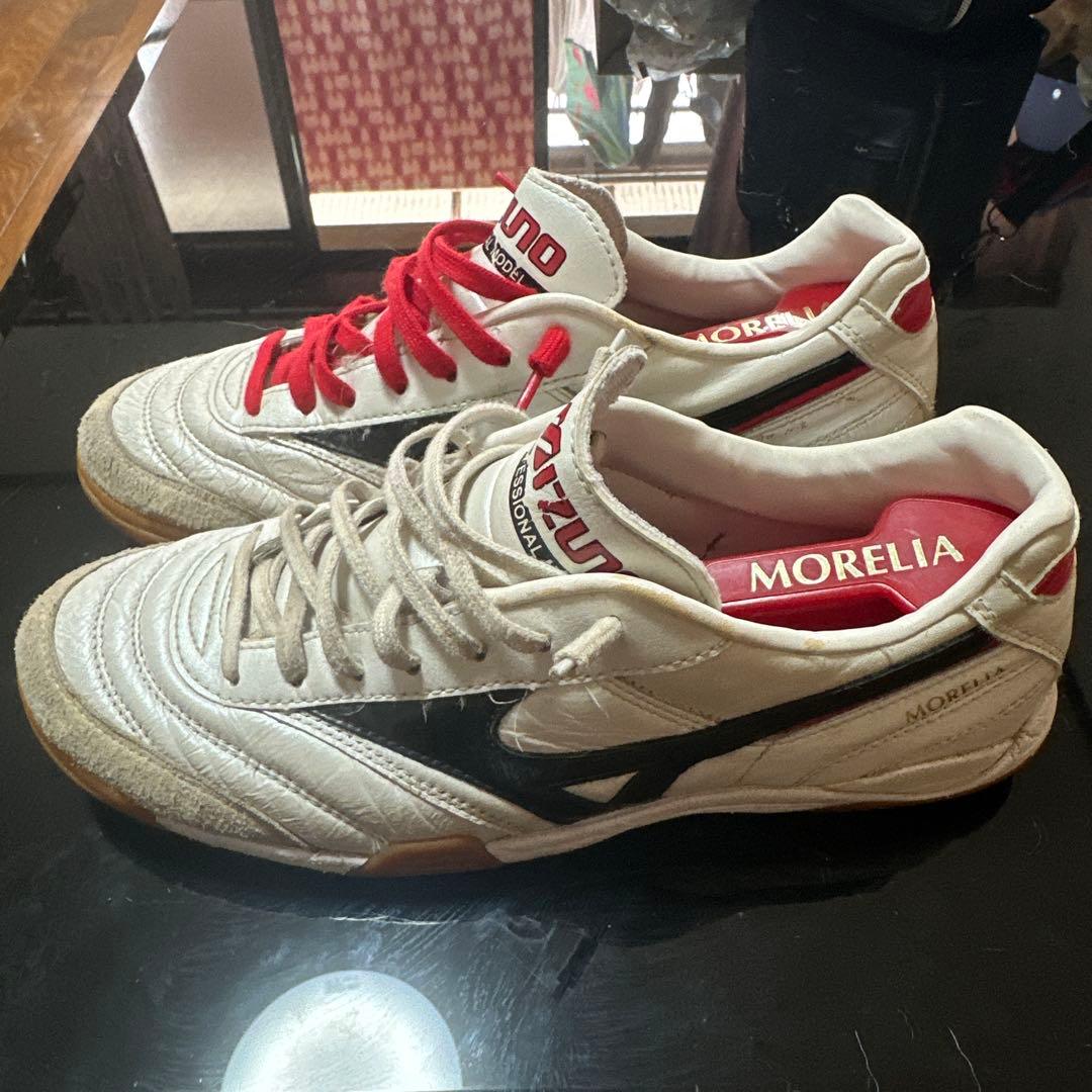 Mizuno Morelia サッカーシューズ ホワイト/レッド