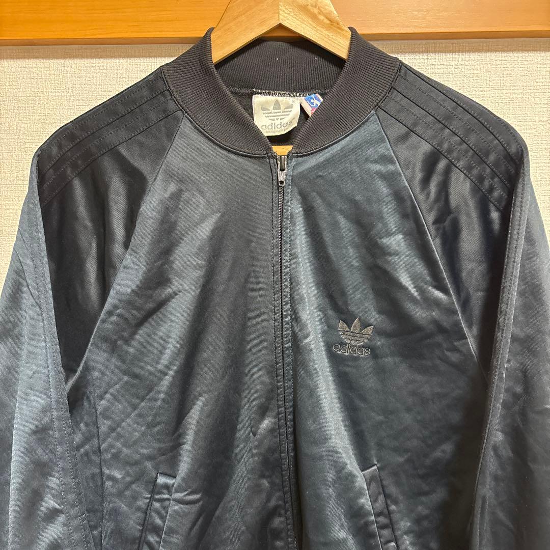 古着 80s adidas atp ジャージ オールブラック USA製