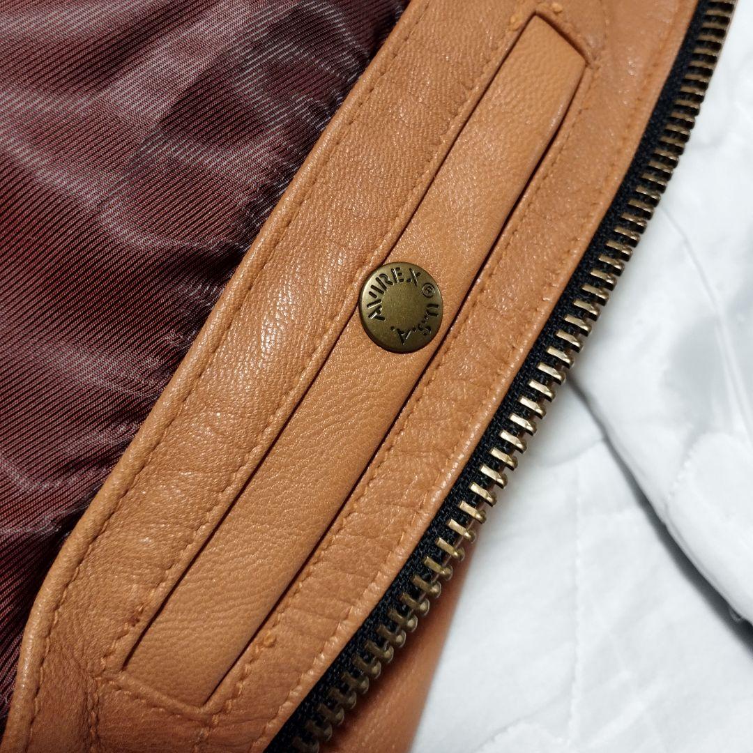 AVIREX パッチ レザージャケット ライダースジャケット アヴィレックス