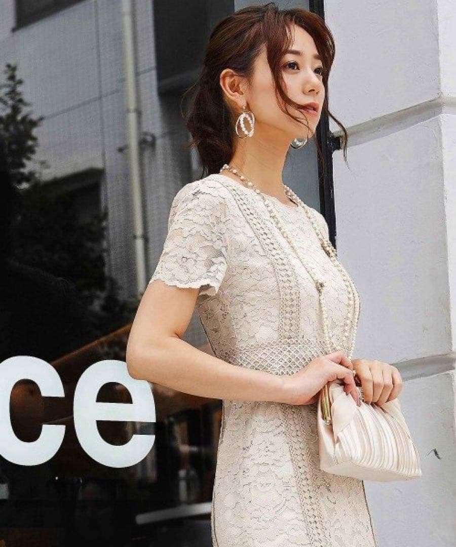 レーシーワンピースセットアップスーツ