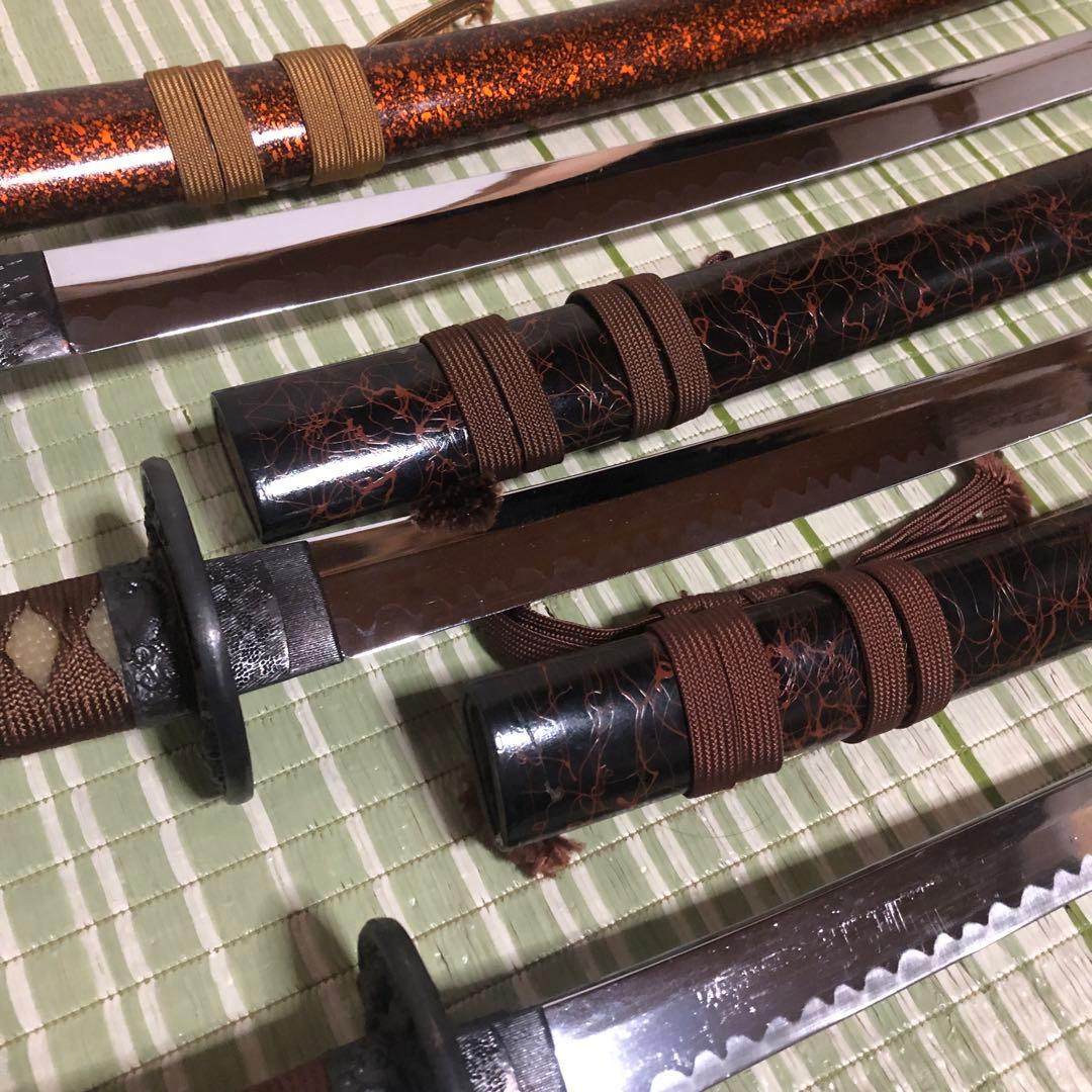 模造刀　模擬刀　武士　侍　伝統工芸品　剣　ソード　太刀　鞘　鍔　大衆演劇　3本