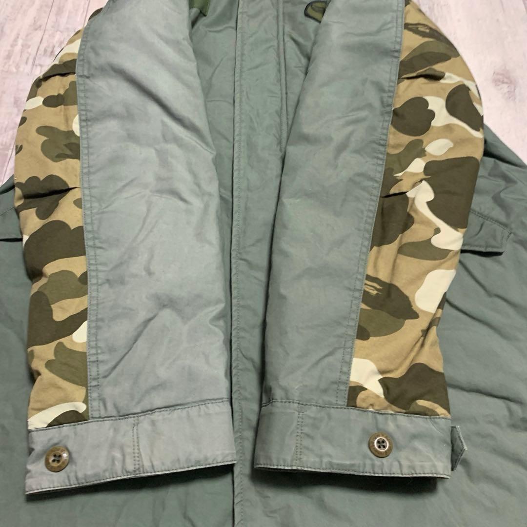 A BATHING APE エイプ カモモッズコート リアルファー - メルカリ