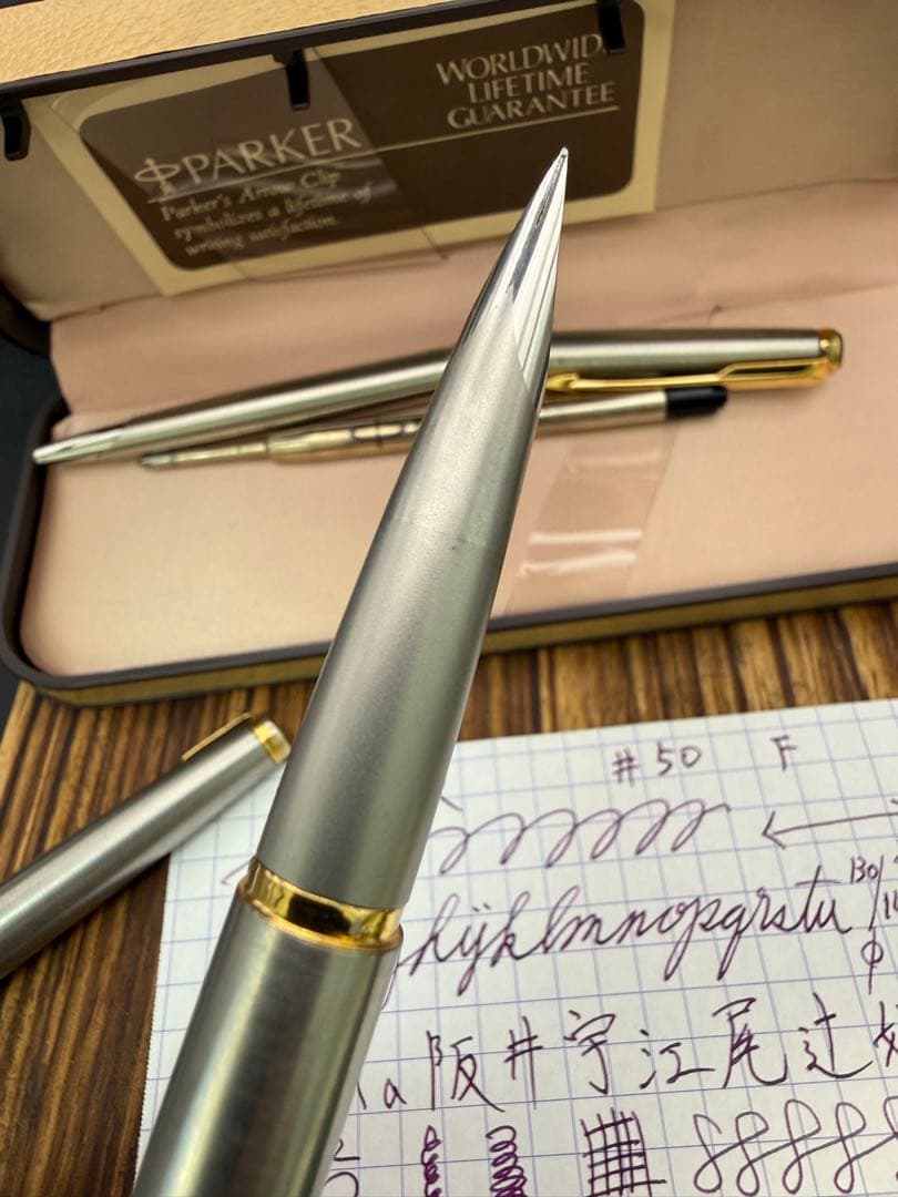 PARKER 万年筆 50 ファルコンニブ ボールペンおまけ