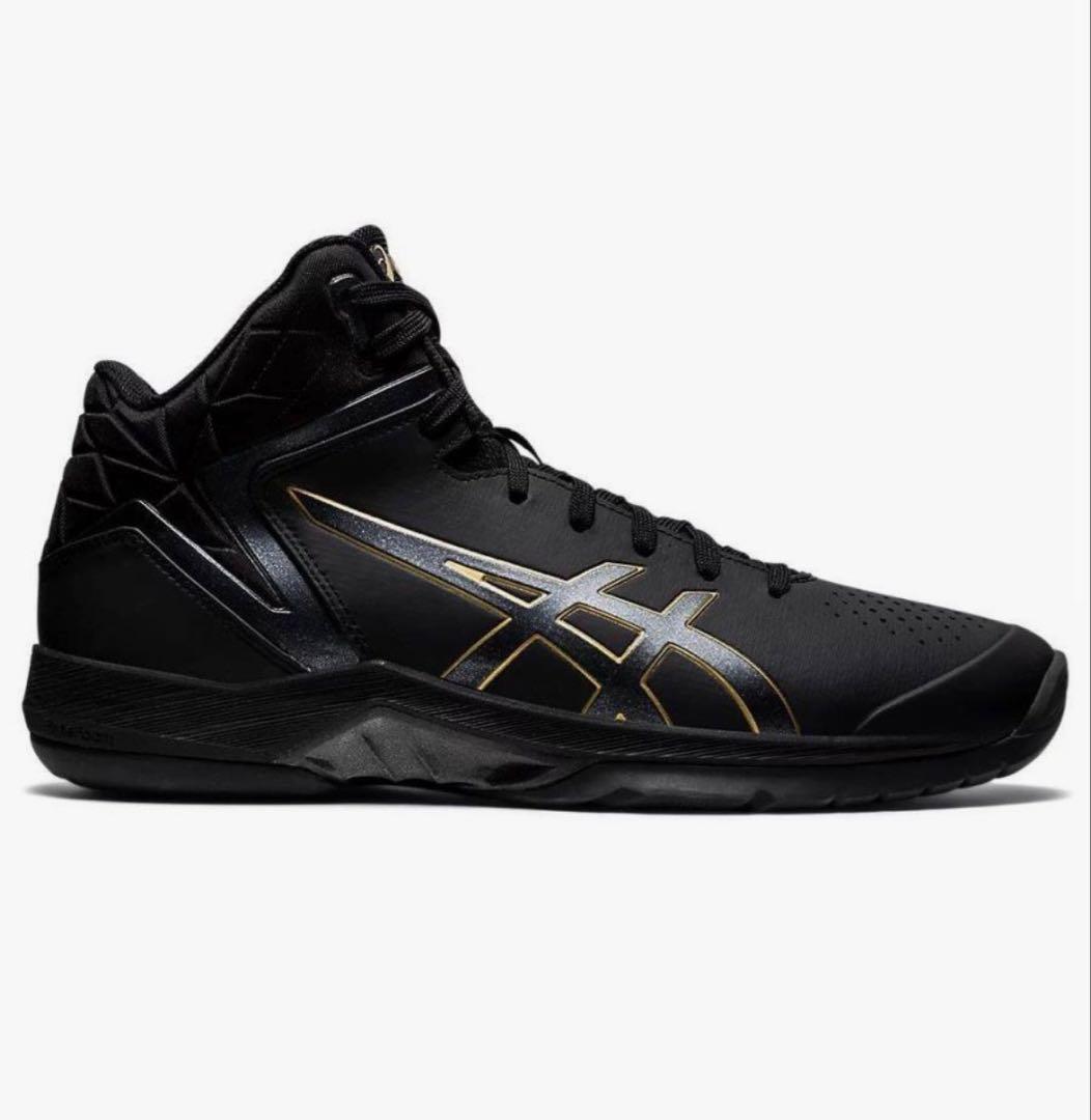 asics バスケットボールシューズ ブラック/ゴールド 25.5cm