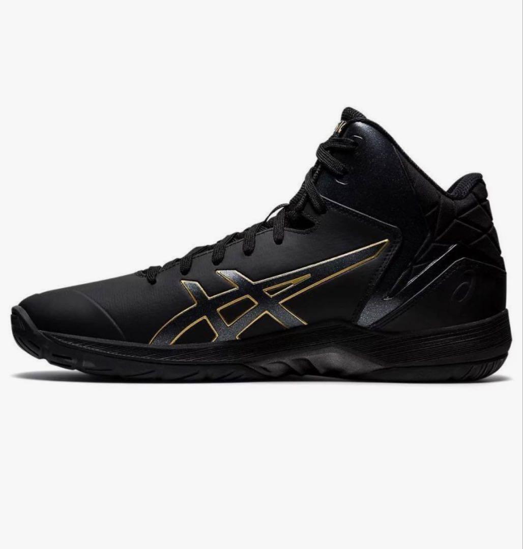 asics バスケットボールシューズ ブラック/ゴールド 25.5cm
