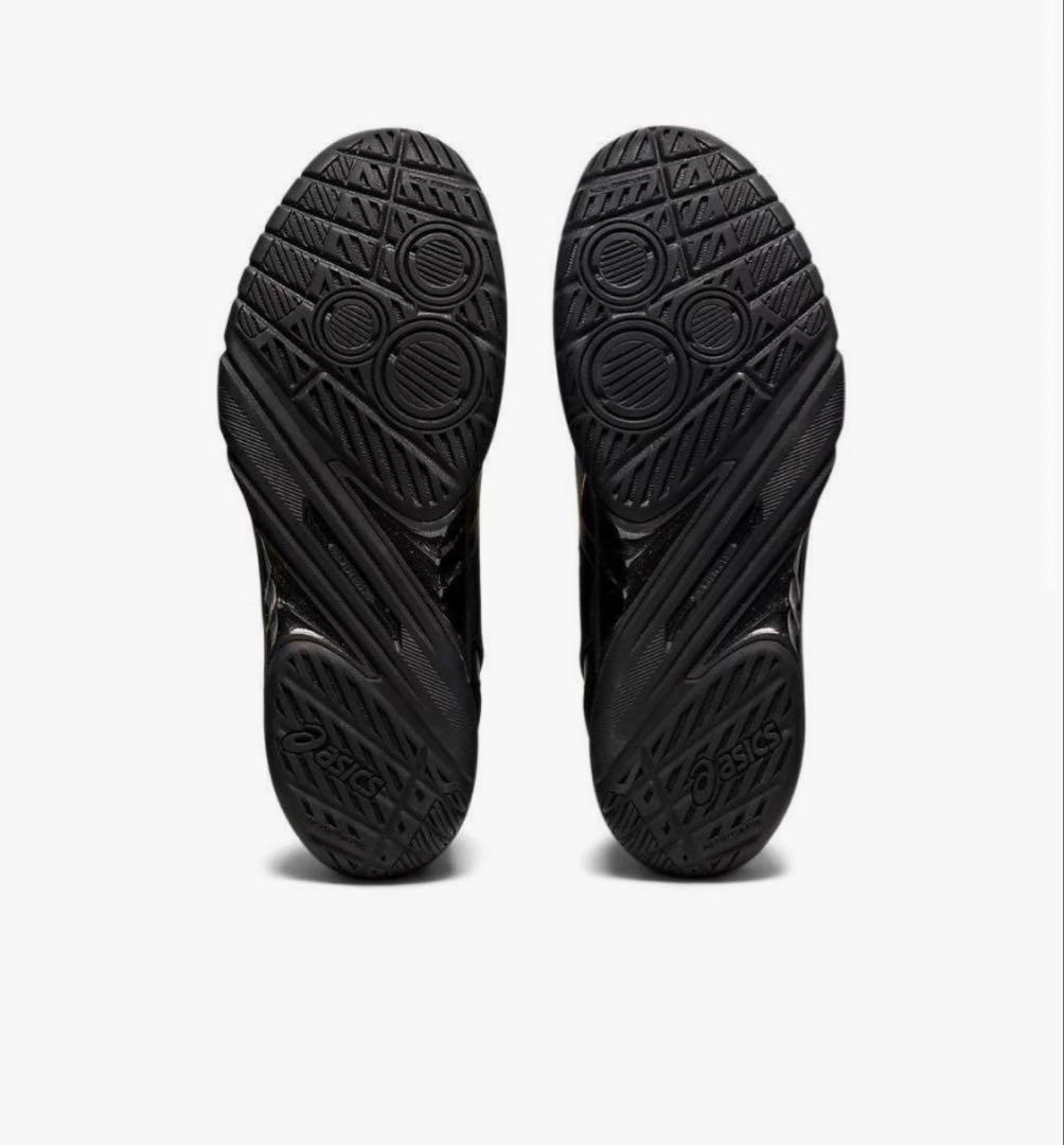 asics バスケットボールシューズ ブラック/ゴールド 25.5cm