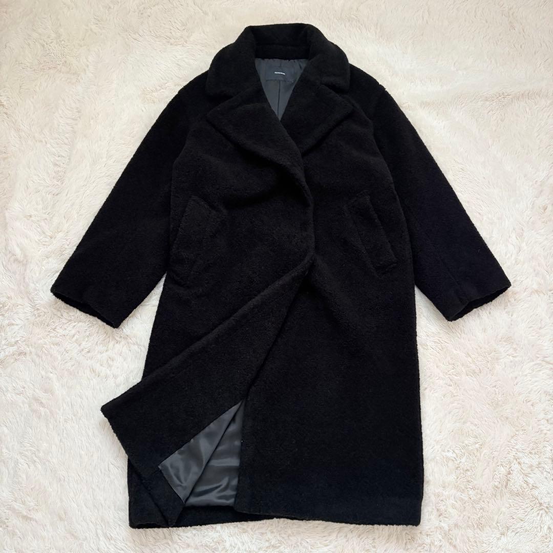 23AW✨定価4.8万✨フレームワーク WOOLブレンドボアコート ロングコート