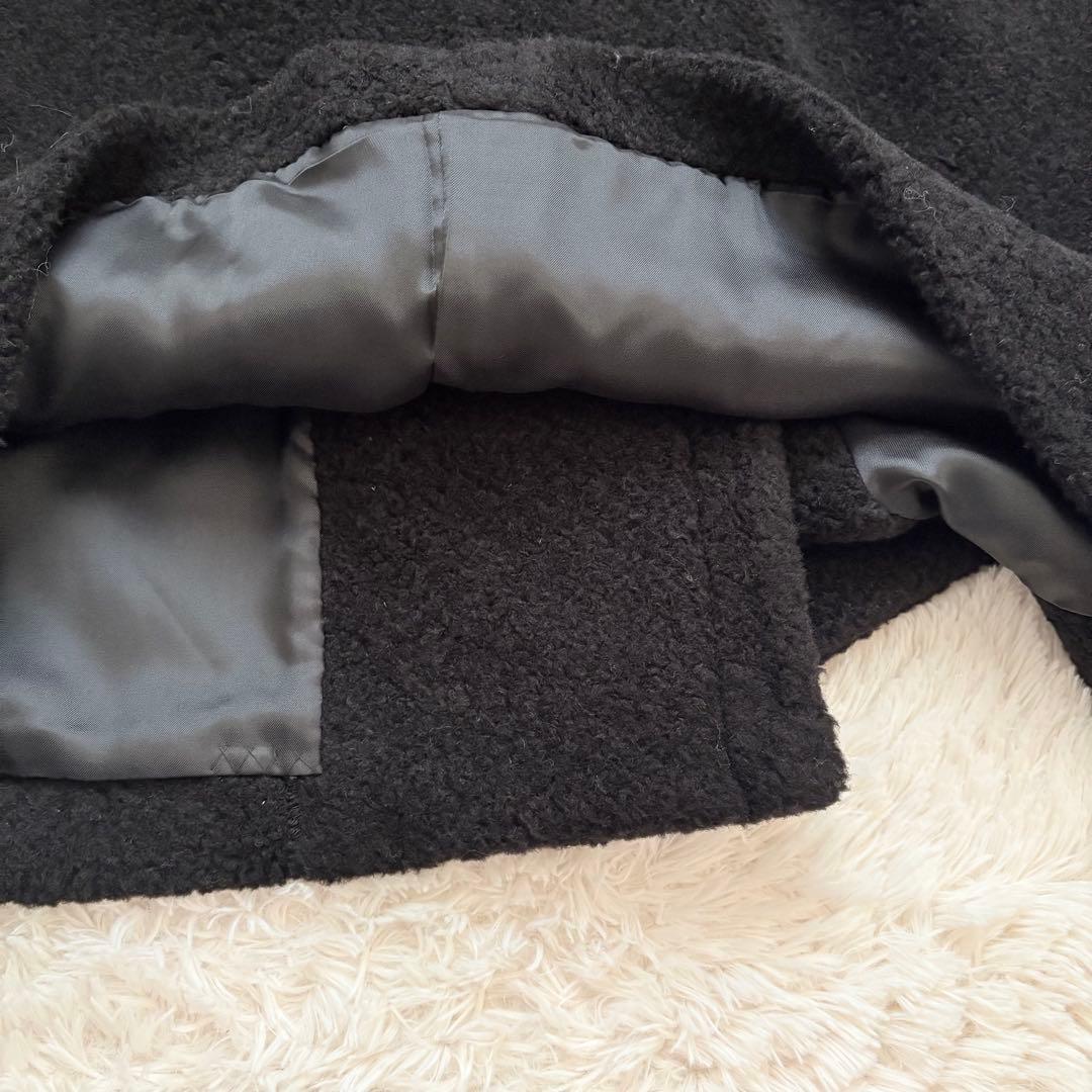 23AW✨定価4.8万✨フレームワーク WOOLブレンドボアコート ロングコート