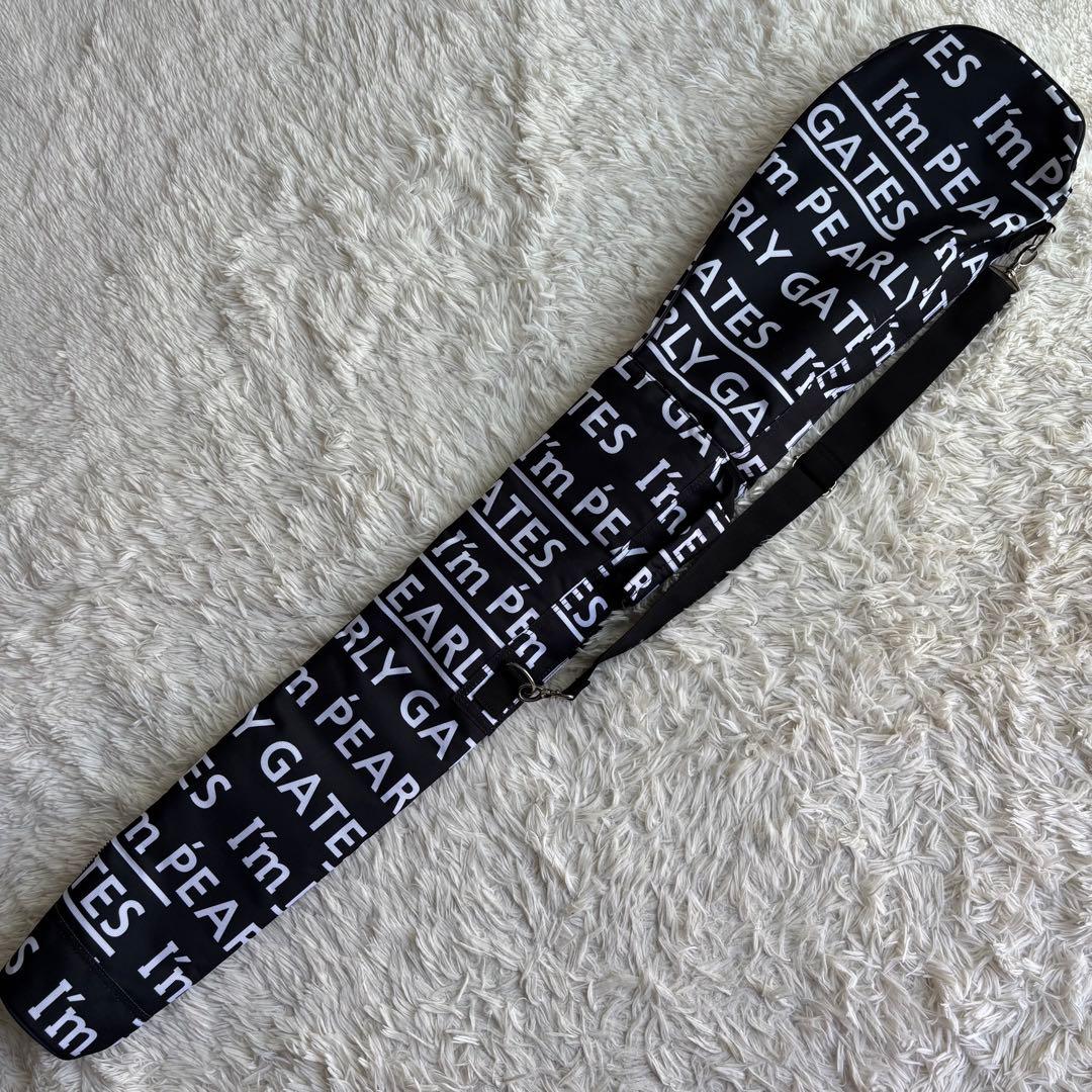 (美品) パーリーゲイツ クラブケース 総柄 ブラック