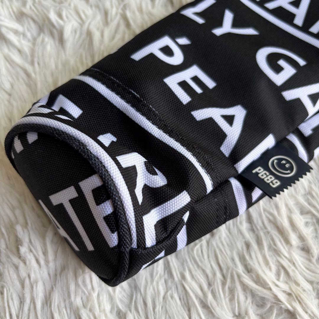 (美品) パーリーゲイツ クラブケース 総柄 ブラック