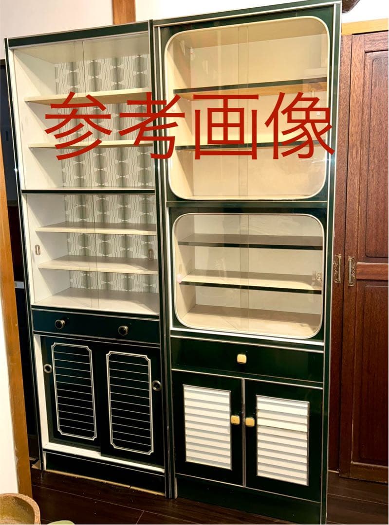 ②カワイイ 水屋/食器棚/飾り棚‼️昭和レトロ/ミッドセンチュリー/スペースエイジ