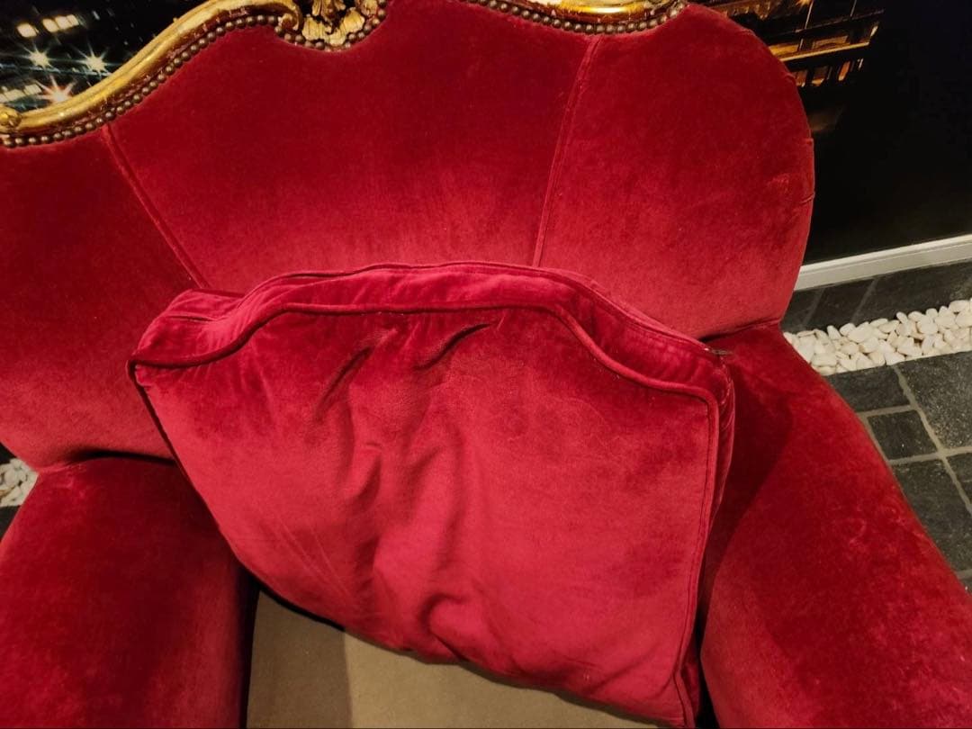 ノットアンティークス シングルソファ エンペラーズチェア ロココ 彫刻