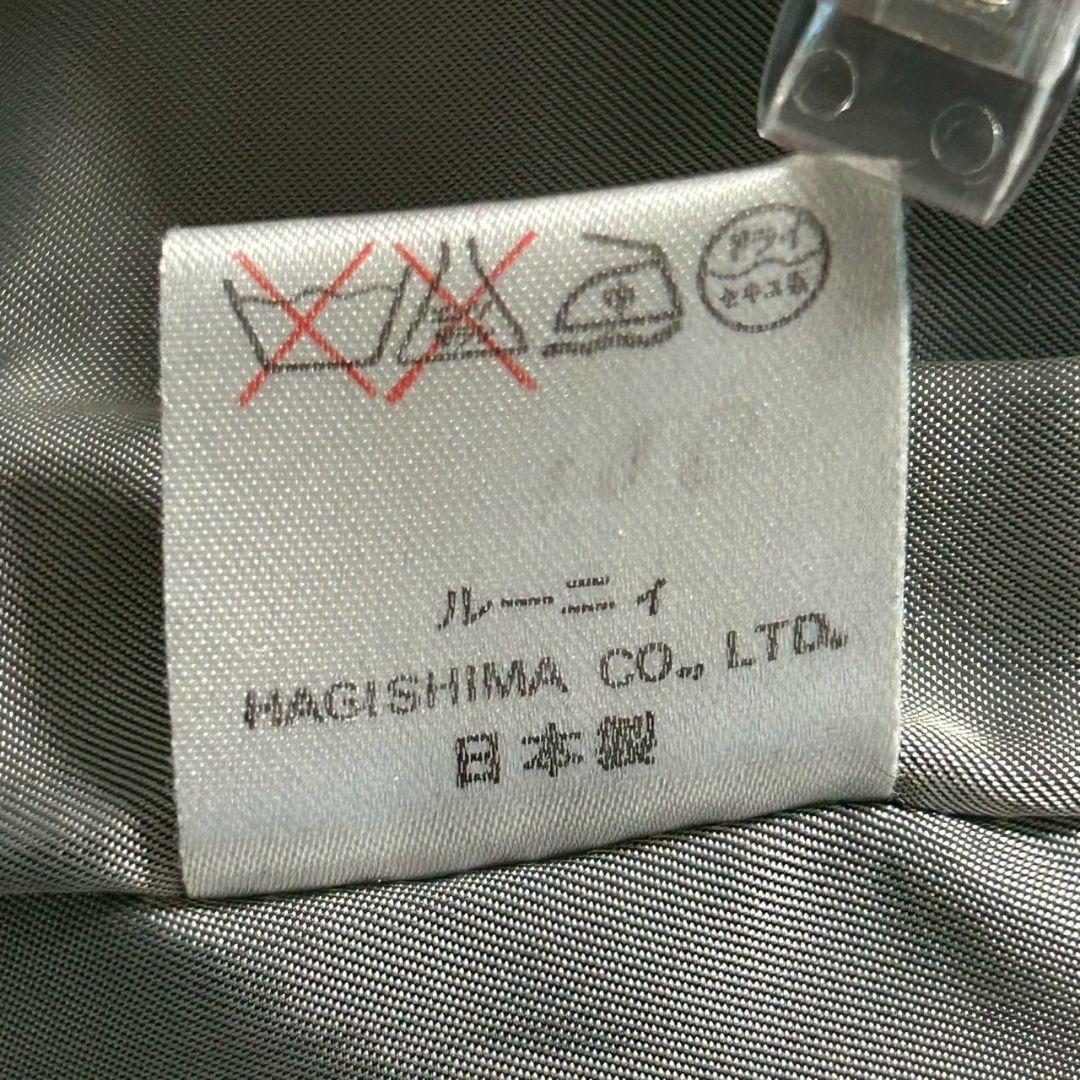 ルーニィ ウール アンゴラ ロングコート ダブルブレスト L 黒 ブラック 上品