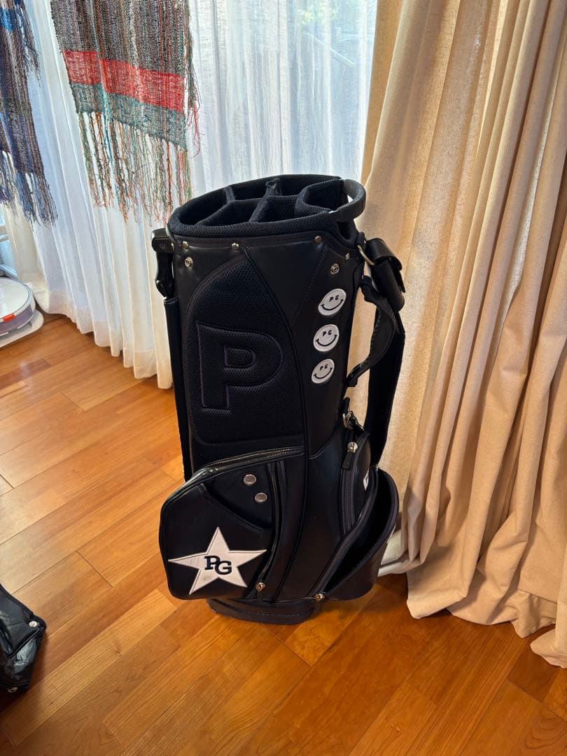 パーリーゲイツ ロゴ入り キャディバッグ 紺の通販はau PAY マーケット