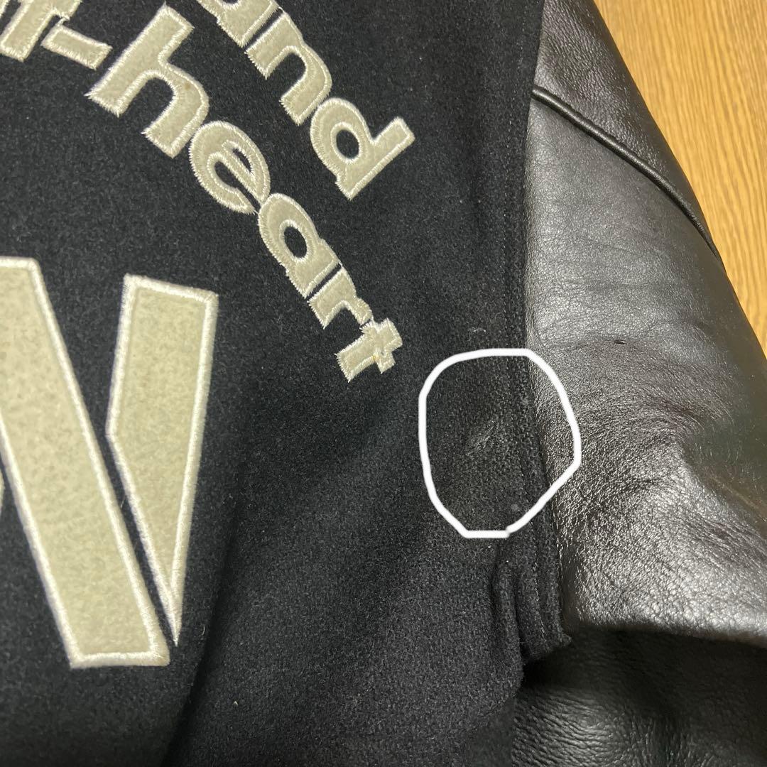 特*し様 VAN JAC スタジアムジャンパー　袖皮　ブラック　Mサイズ