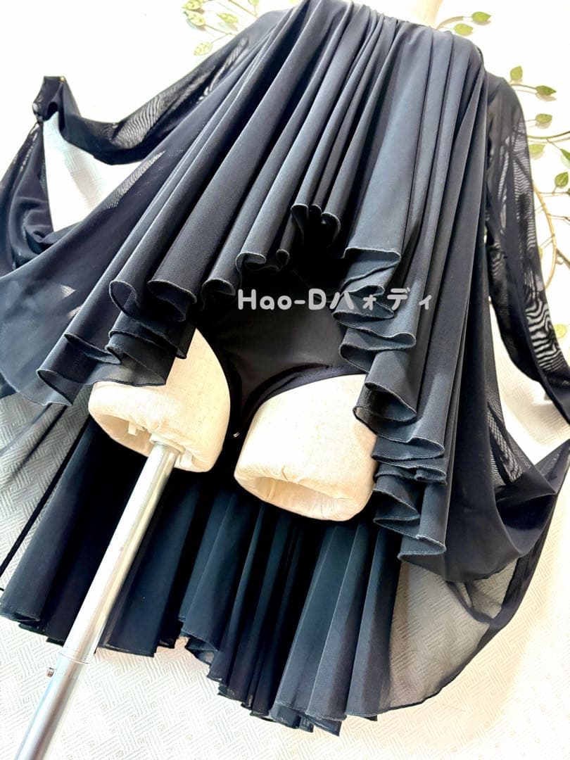 新品★トップス★M★レオタード★胸パット付き★社交ダンス★バレエ★エレガント