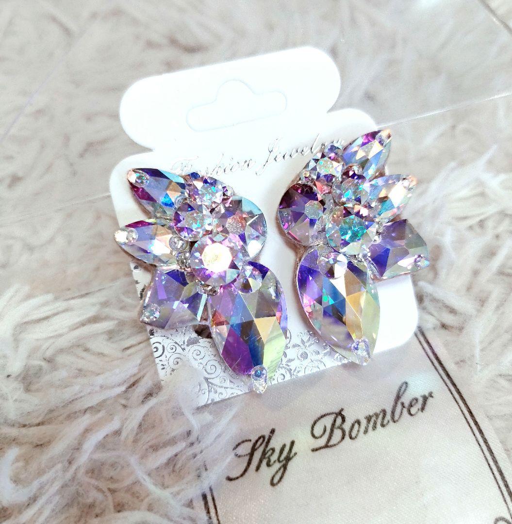 ちー、様　白のレースが美しいネックレス　社交ダンス　ベリーダンス　イヤリング